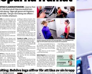 Vetenskap tar löparna framåt. Borås tidning 2013.Ladda ner